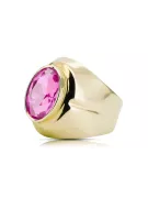 Anneau Artisanat vintage Améthyste Or jaune 14 carats vrc296y